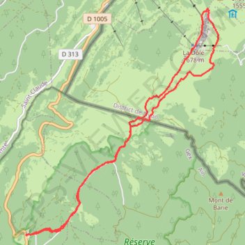 La Dôle GPS track, route, trail