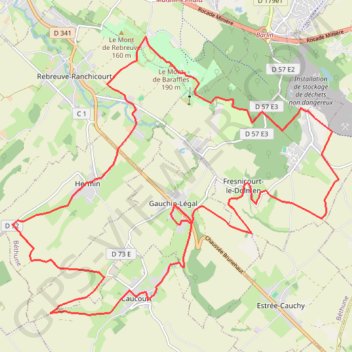 Vieux cailloux et patois - Gauchin-Légal GPS track, route, trail