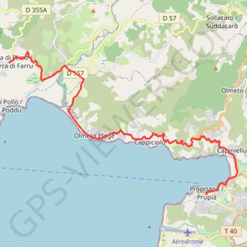 Ajaccio - Bonifacio - Étape 3 GPS track, route, trail