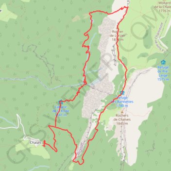 Le Rocher de Lorzier GPS track, route, trail