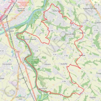 Beaux singles pour Vieille Toulouse GPS track, route, trail