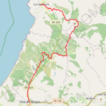 Rota Vicentina - Chemin historique - Étape 10 GPS track, route, trail