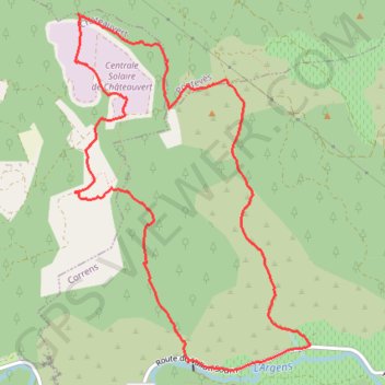 Correns - Vallon Sourn - Vallon des Baumes GPS track, route, trail