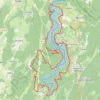 Tour du lac de Vouglans GPS track, route, trail