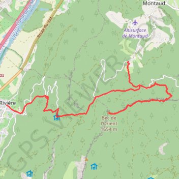Bec de l'Orient (par la Rivière) GPS track, route, trail