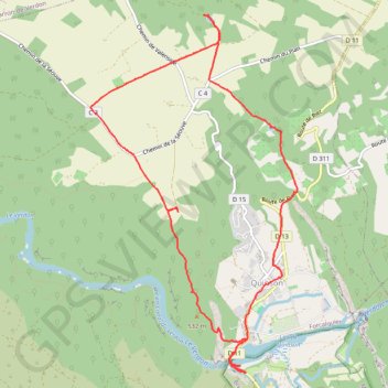 Quinson GPS track, route, trail