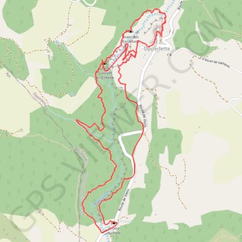 Tour des Gorges d'Oppedette GPS track, route, trail