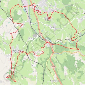 Découverte des villages de caractère - L'Hôpital-sur-Rhins GPS track, route, trail