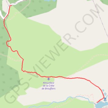 Lac de Brouffier GPS track, route, trail