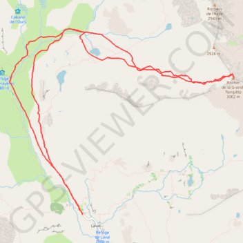 Rocher de la Grande Tempête GPS track, route, trail