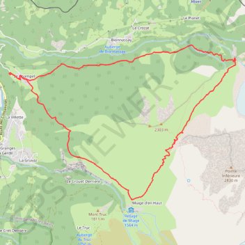Tour du Mont Vorassay GPS track, route, trail