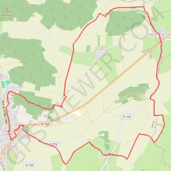 Circuit de Villier-le-Sec - Varzy GPS track, route, trail