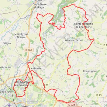 Détours de Saint-Georges-des-Groseillers GPS track, route, trail