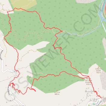Circuit du Collet Saint Andre GPS track, route, trail