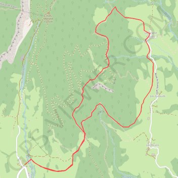 Circuit Raquette du Grand Carroz GPS track, route, trail