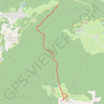 Pic du Gar GPS track, route, trail