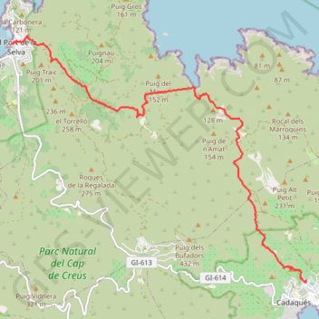 Jour 5 - El Port de la Selva - Cadaqués GPS track, route, trail