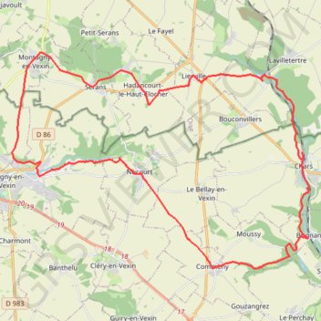 Chars - Nucourt - Magny - Chars GPS track, route, trail