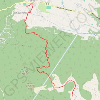 Randonnée Signes GPS track, route, trail