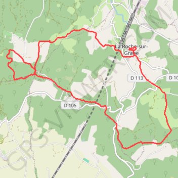 La Pierre Sanglante GPS track, route, trail