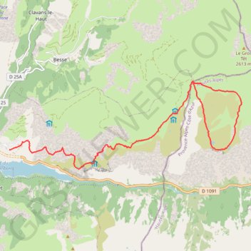 Le plateau d'Emparis GPS track, route, trail