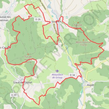 Pyrénées Comminges - Du Job au Ger GPS track, route, trail