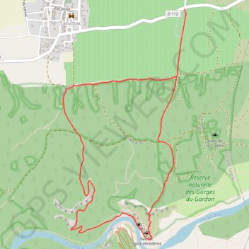 Le Gardon GPS track, route, trail