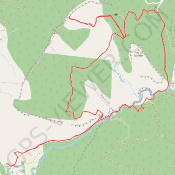 Saint Genis les crêtes Revuaire GPS track, route, trail