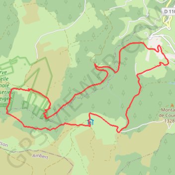 Randonnées à garnier GPS track, route, trail