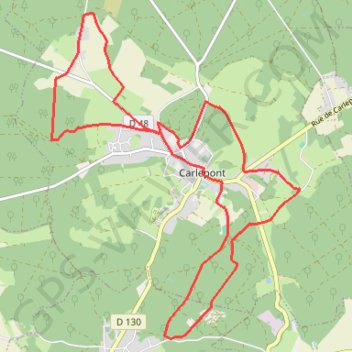Circuit des Évêques - Carlepont GPS track, route, trail