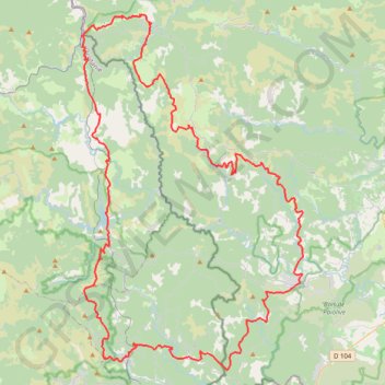 Tour du Cévenol GPS track, route, trail
