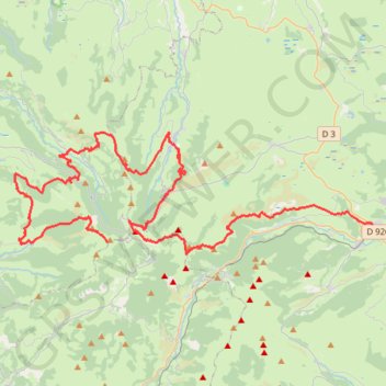 GR 400 : Randonnée du Col de Redondet à Murat (Cantal) GPS track, route, trail