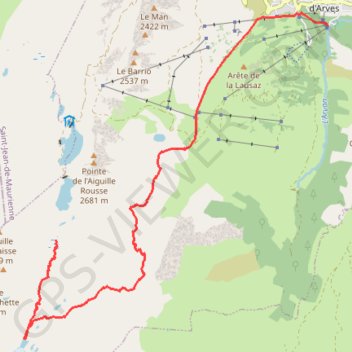 Glacier Saint Sorlin GPS track, route, trail