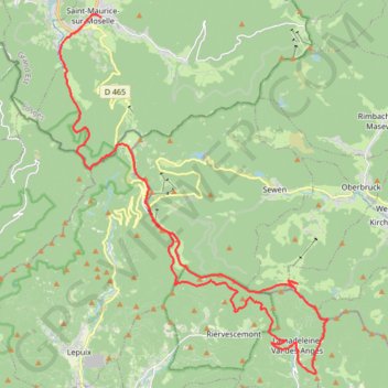 Aventure de l'abbé Gregoire GPS track, route, trail