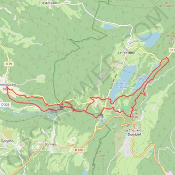 Hérisson 22Km GPS track, route, trail
