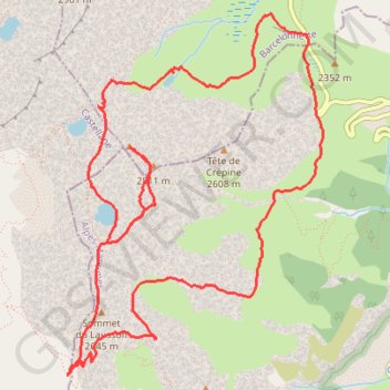 Sommets des Garrets GPS track, route, trail