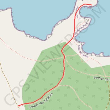 Falaises Marie Galante GPS track, route, trail