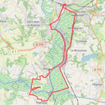 BV Redon Sud GPS track, route, trail