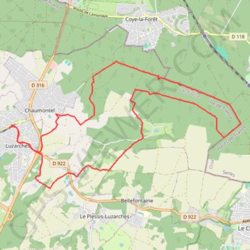 Thimécourt GPS track, route, trail