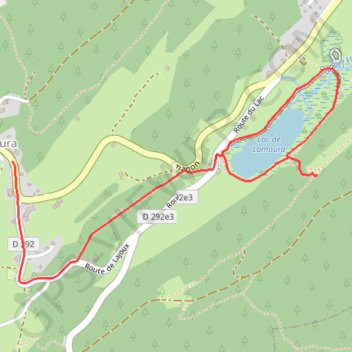 Le lac de Lamoura - Lamoura GPS track, route, trail