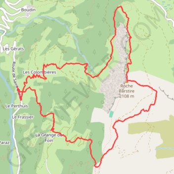 Roche Parstire par le Mappa (Beaufortain) GPS track, route, trail