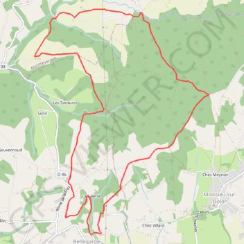 Bellegarde-Poussieu (38) GPS track, route, trail