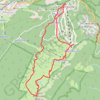 Montrond, séjour Lamoura GPS track, route, trail