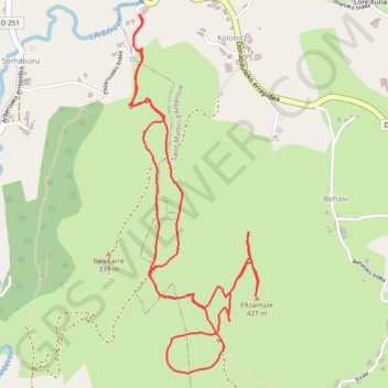 2023/09/18 Eltzarruzé et Atxapuru (avant sommet) depuis St Esteben GPS track, route, trail