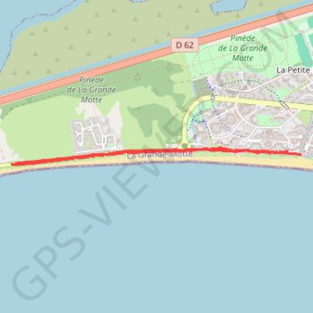 La Grande-Motte : triathlon sprint - Course à pied GPS track, route, trail