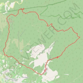 Combe de Curnier et Collet de Pierravon GPS track, route, trail