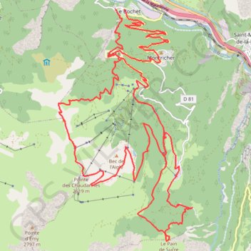 Casse Massion, en huit par le Gros Mélèze GPS track, route, trail