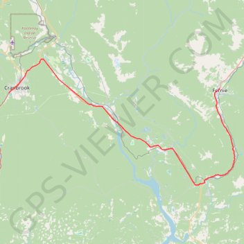 Cranbrook - Fernie GPS track, route, trail