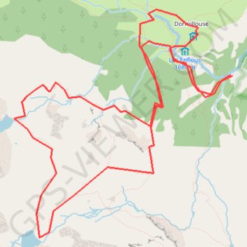 Lacs de Palluel et Faravel - Dormillouse GPS track, route, trail