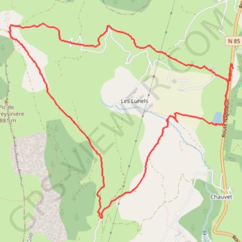 De Bayard à Gleize Petit Circuit GPS track, route, trail